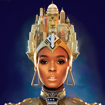 Albumhoes ArchAndroid - Filmposter Metropolis - Buste Koningin Nefertiti
