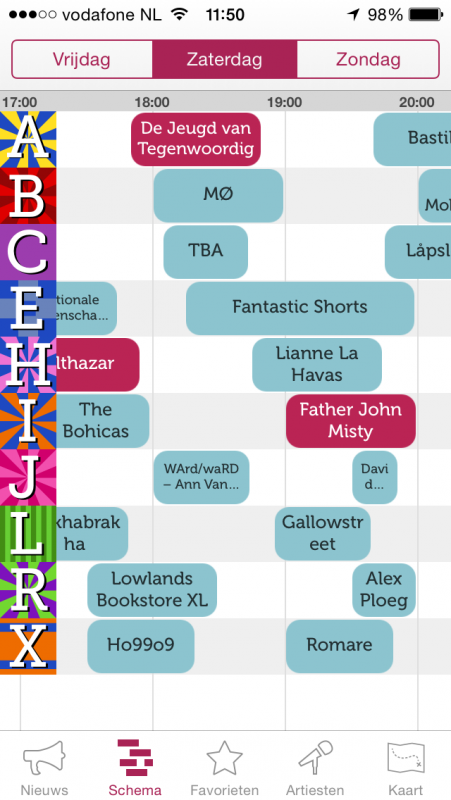 App: het schema